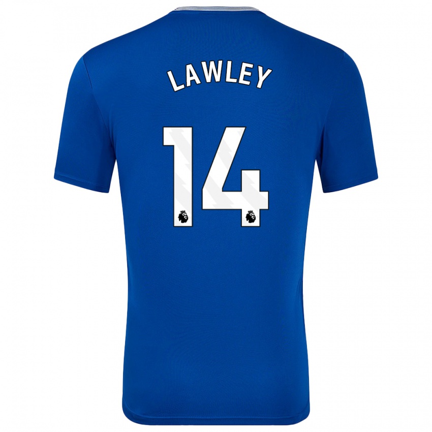 Niño Camiseta Melissa Lawley #14 Azul Con 1ª Equipación 2024/25 La Camisa Perú