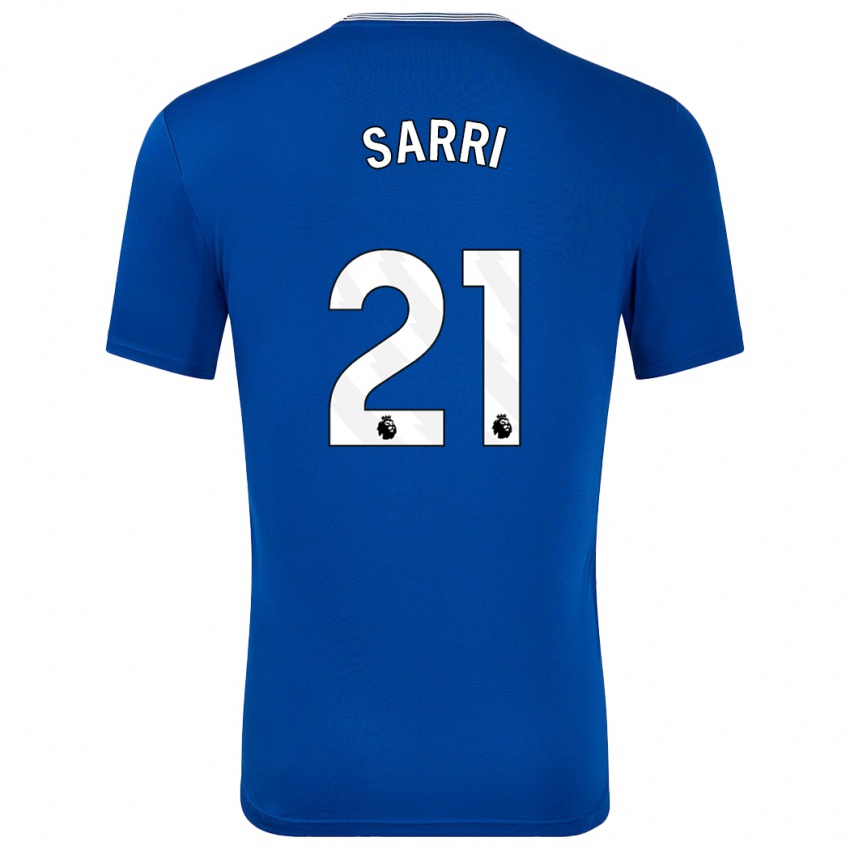 Niño Camiseta Veatriki Sarri #21 Azul Con 1ª Equipación 2024/25 La Camisa Perú