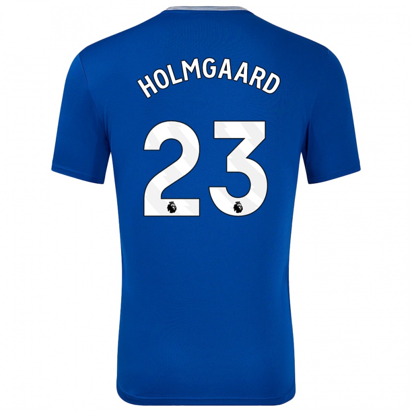 Niño Camiseta Sara Holmgaard #23 Azul Con 1ª Equipación 2024/25 La Camisa Perú