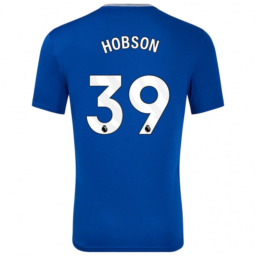 Niño Camiseta Issy Hobson #39 Azul Con 1ª Equipación 2024/25 La Camisa Perú