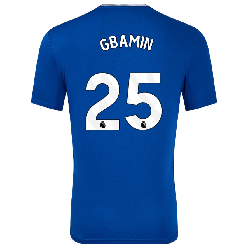 Niño Camiseta Jean-Philippe Gbamin #25 Azul Con 1ª Equipación 2024/25 La Camisa Perú