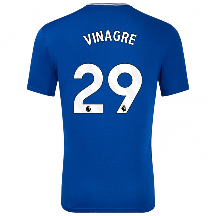 Niño Camiseta Ruben Vinagre #29 Azul Con 1ª Equipación 2024/25 La Camisa Perú