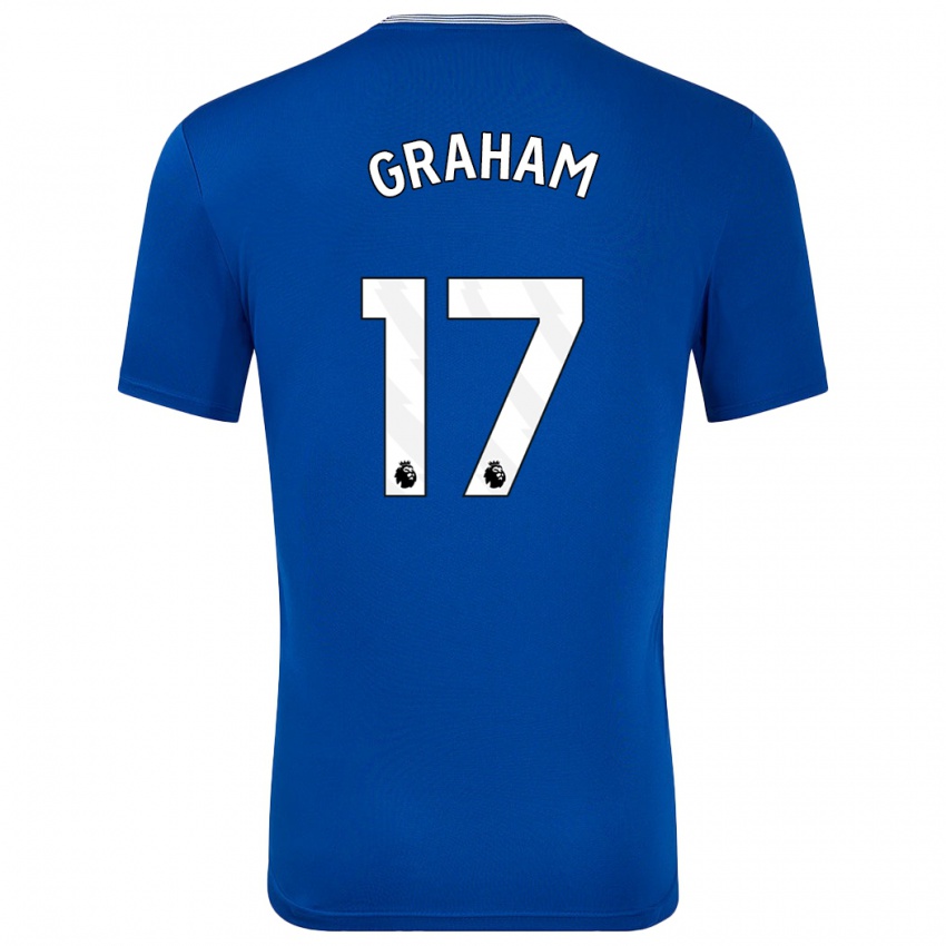 Niño Camiseta Lucy Graham #17 Azul Con 1ª Equipación 2024/25 La Camisa Perú