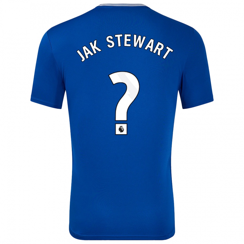 Niño Camiseta Jak Stewart #0 Azul Con 1ª Equipación 2024/25 La Camisa Perú