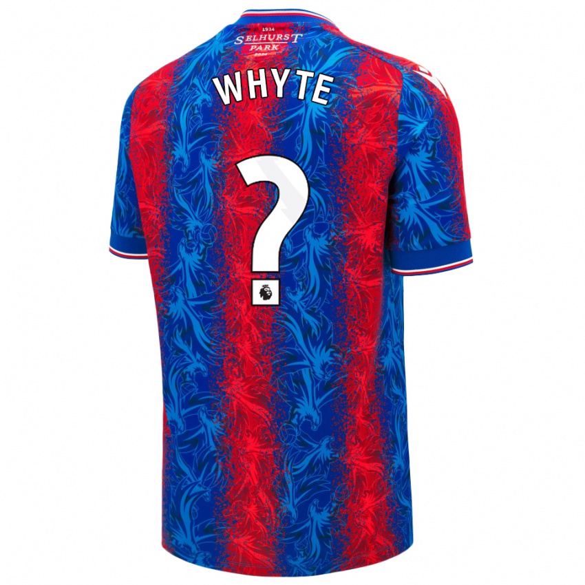 Niño Camiseta Tyler Whyte #0 Rayas Rojas Y Azules 1ª Equipación 2024/25 La Camisa Perú