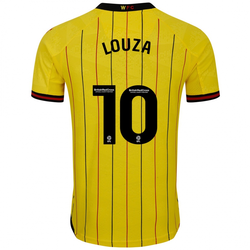 Niño Camiseta Imrân Louza #10 Amarillo Negro 1ª Equipación 2024/25 La Camisa Perú