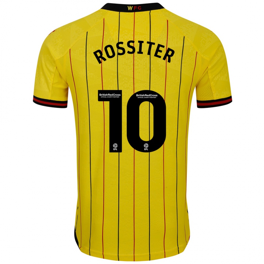 Niño Camiseta Annie Rossiter #10 Amarillo Negro 1ª Equipación 2024/25 La Camisa Perú