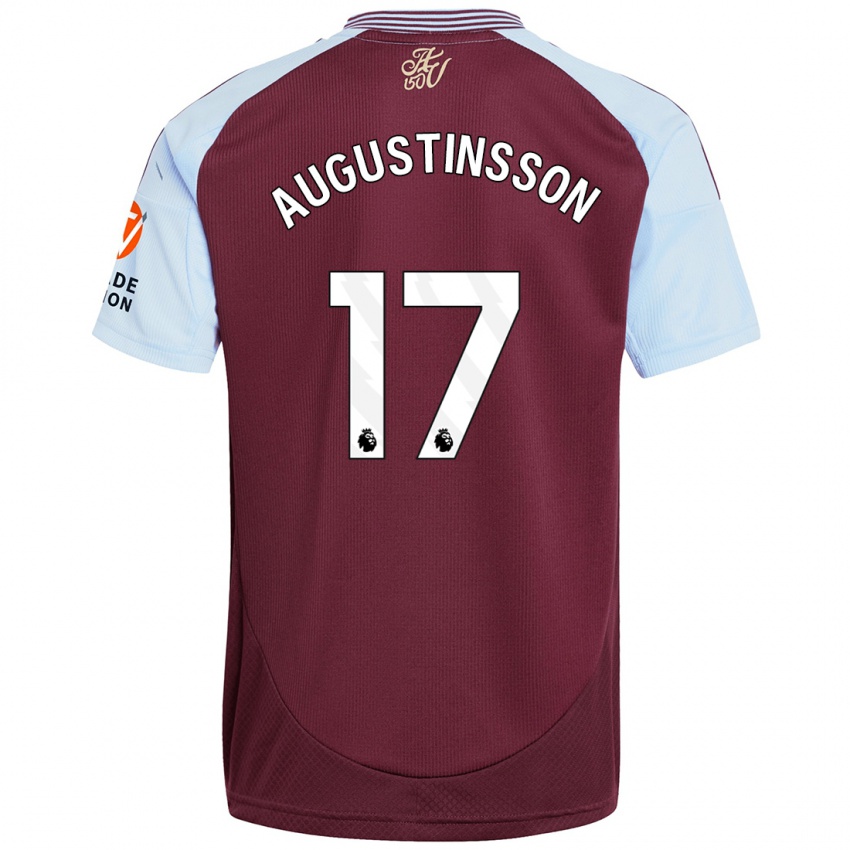 Niño Camiseta Ludwig Augustinsson #17 Borgoña Azul Cielo 1ª Equipación 2024/25 La Camisa Perú