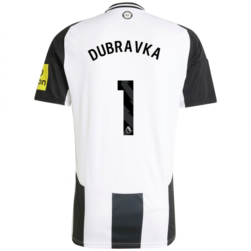 Niño Camiseta Martin Dúbravka #1 Blanco Negro 1ª Equipación 2024/25 La Camisa Perú