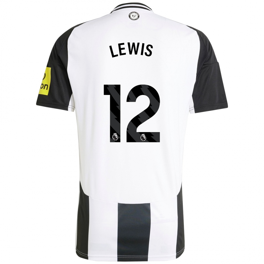 Niño Camiseta Jamal Lewis #12 Blanco Negro 1ª Equipación 2024/25 La Camisa Perú