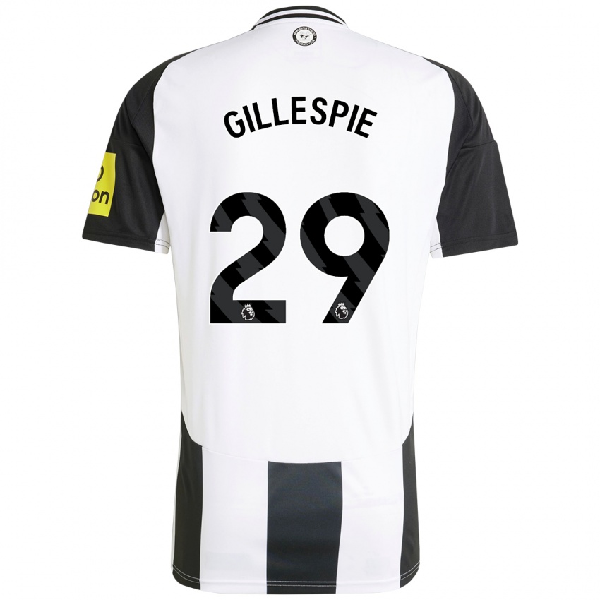 Niño Camiseta Mark Gillespie #29 Blanco Negro 1ª Equipación 2024/25 La Camisa Perú