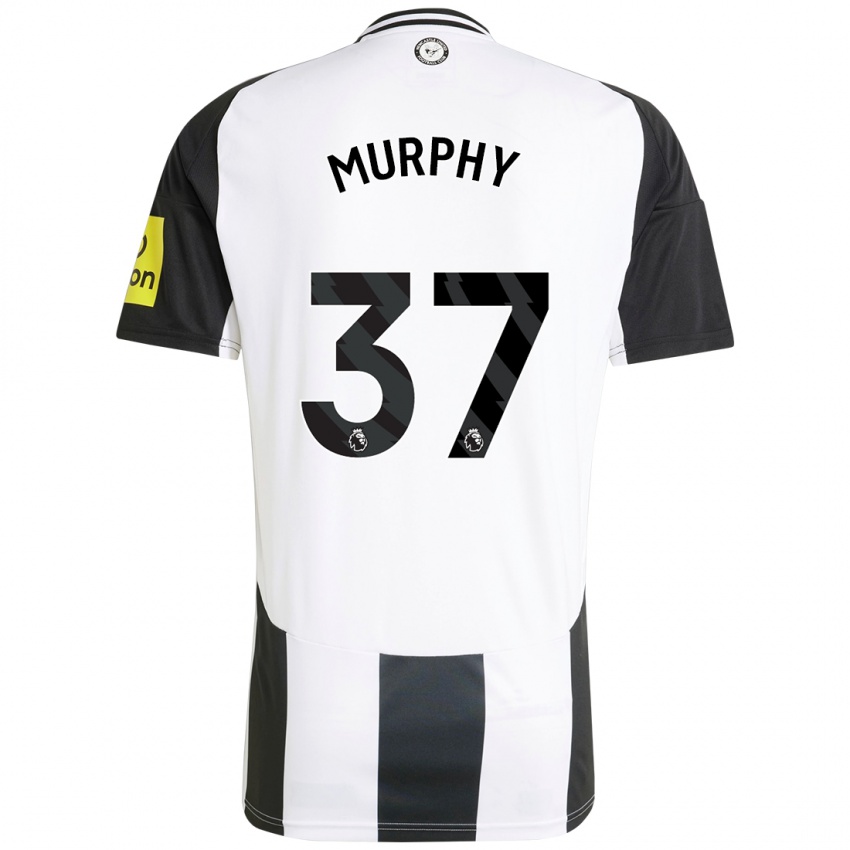 Niño Camiseta Alex Murphy #37 Blanco Negro 1ª Equipación 2024/25 La Camisa Perú