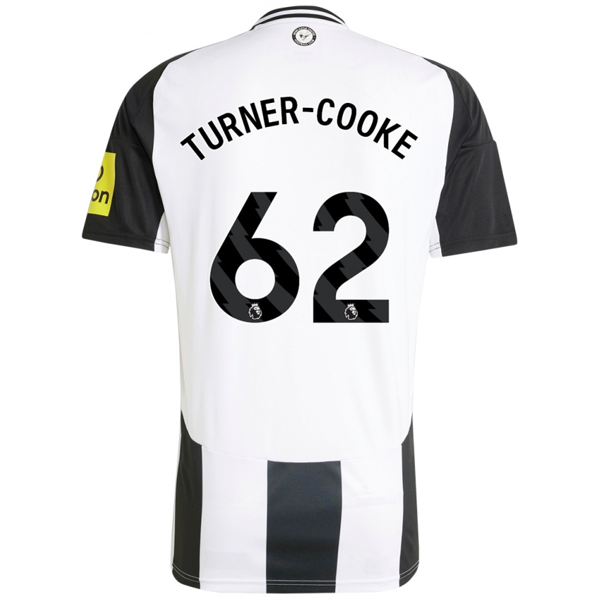 Niño Camiseta Jay Turner-Cooke #62 Blanco Negro 1ª Equipación 2024/25 La Camisa Perú