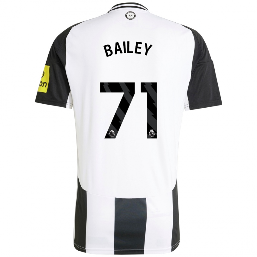 Niño Camiseta Scott Bailey #71 Blanco Negro 1ª Equipación 2024/25 La Camisa Perú