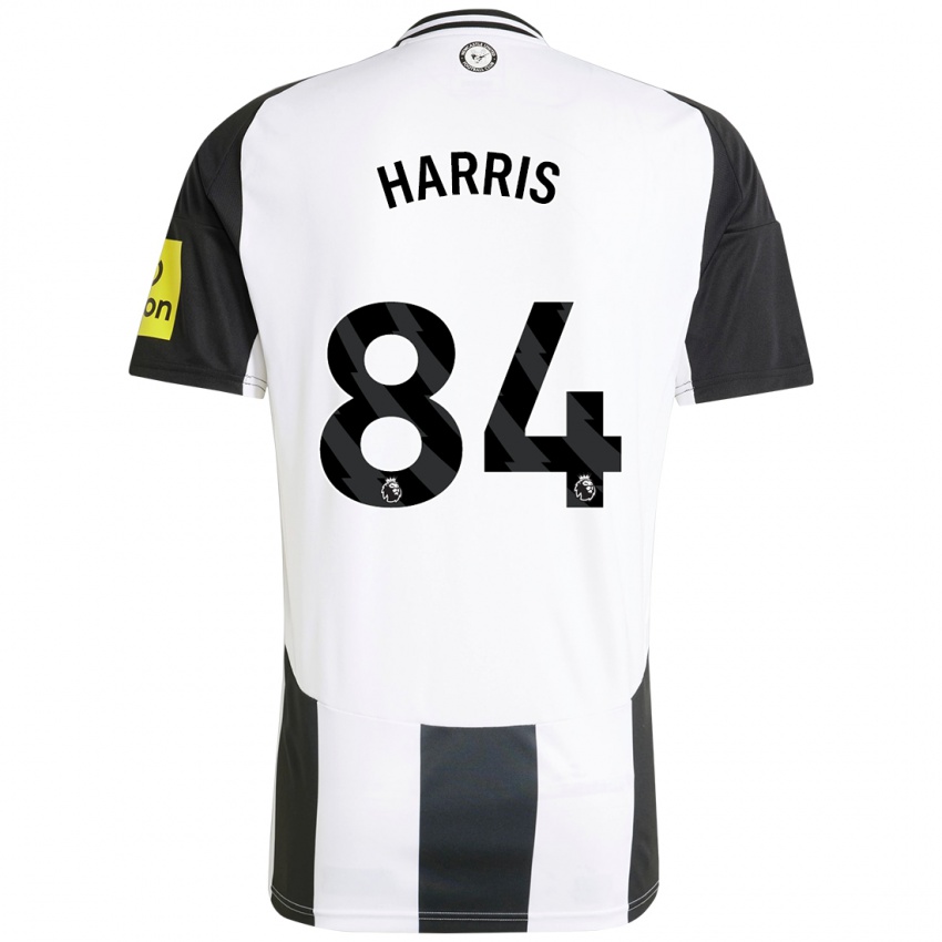 Niño Camiseta Aidan Harris #84 Blanco Negro 1ª Equipación 2024/25 La Camisa Perú