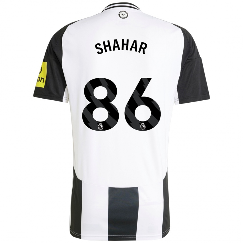 Niño Camiseta Leo Shahar #86 Blanco Negro 1ª Equipación 2024/25 La Camisa Perú