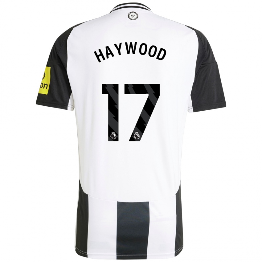 Niño Camiseta Sophie Haywood #17 Blanco Negro 1ª Equipación 2024/25 La Camisa Perú