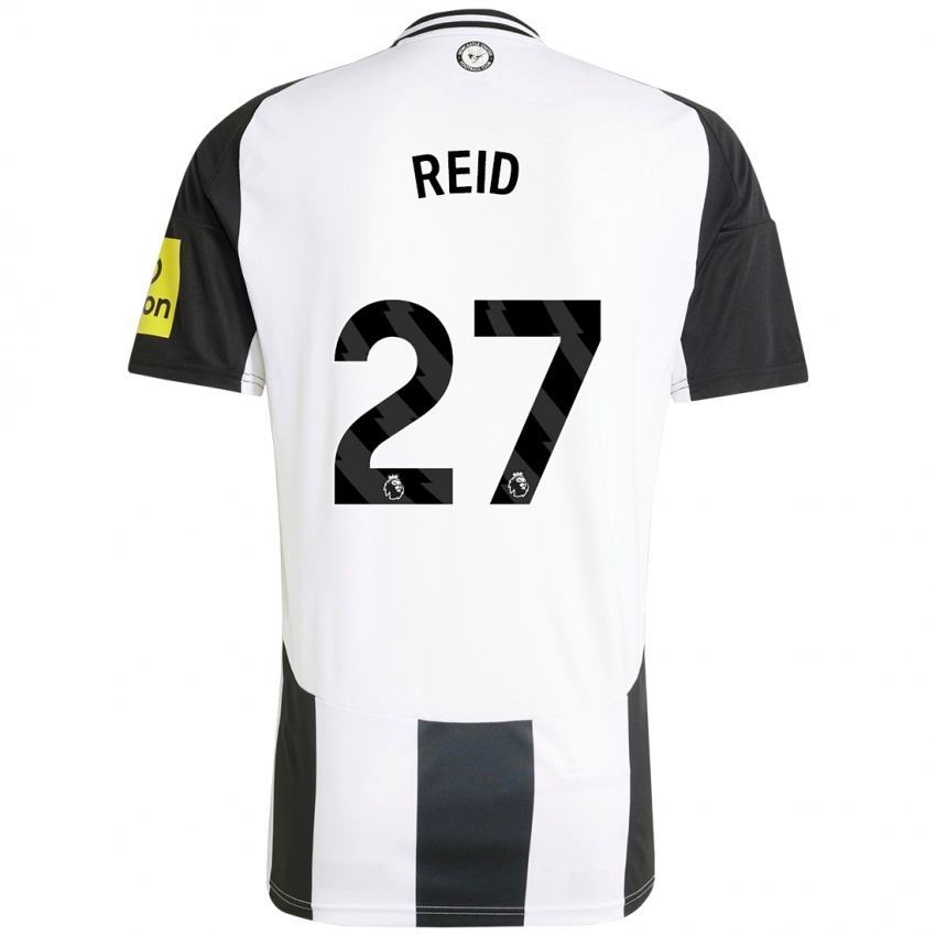 Niño Camiseta Hannah Reid #27 Blanco Negro 1ª Equipación 2024/25 La Camisa Perú