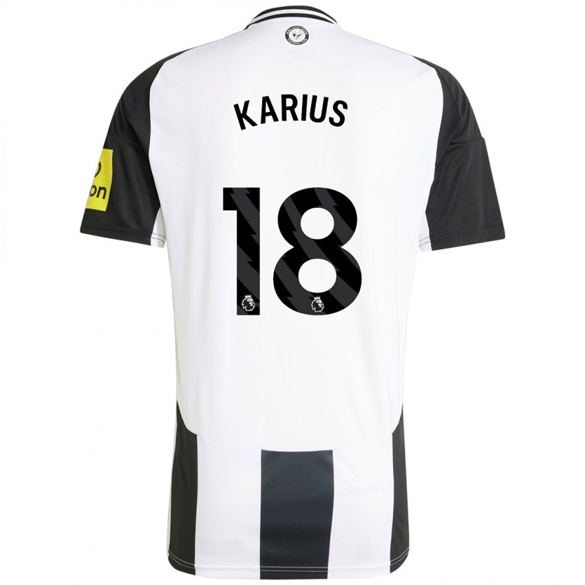 Niño Camiseta Loris Karius #18 Blanco Negro 1ª Equipación 2024/25 La Camisa Perú