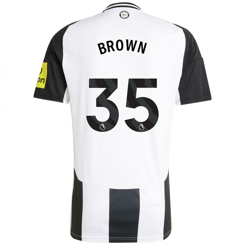 Niño Camiseta Will Brown #35 Blanco Negro 1ª Equipación 2024/25 La Camisa Perú