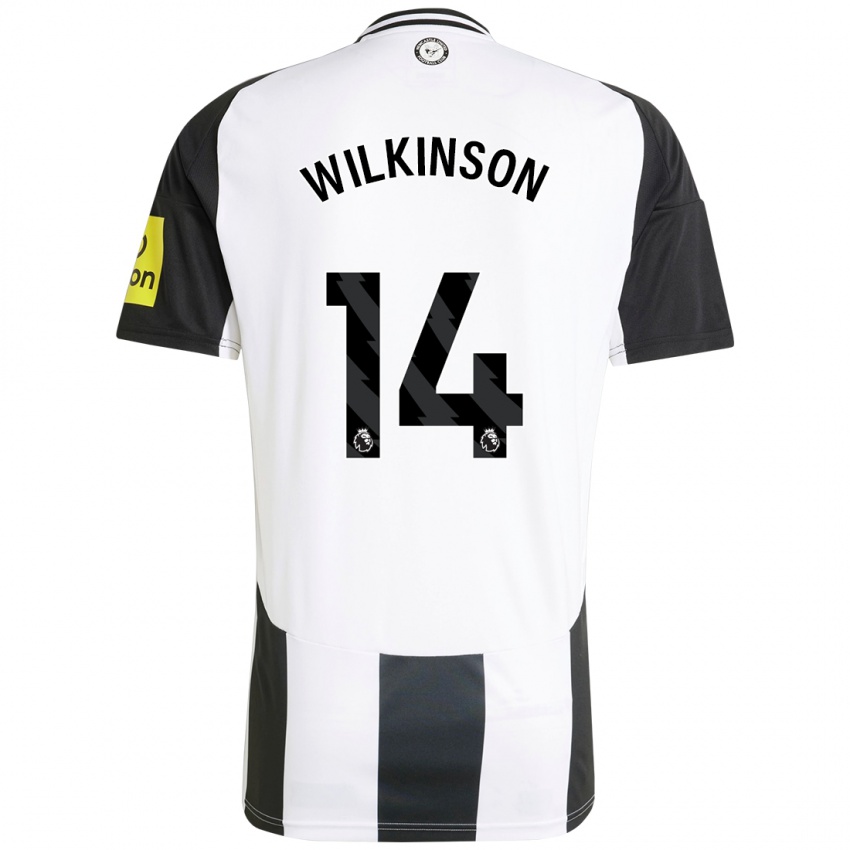 Niño Camiseta Sharna Wilkinson #14 Blanco Negro 1ª Equipación 2024/25 La Camisa Perú