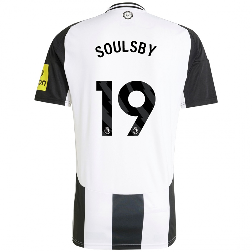 Niño Camiseta Anna Soulsby #19 Blanco Negro 1ª Equipación 2024/25 La Camisa Perú