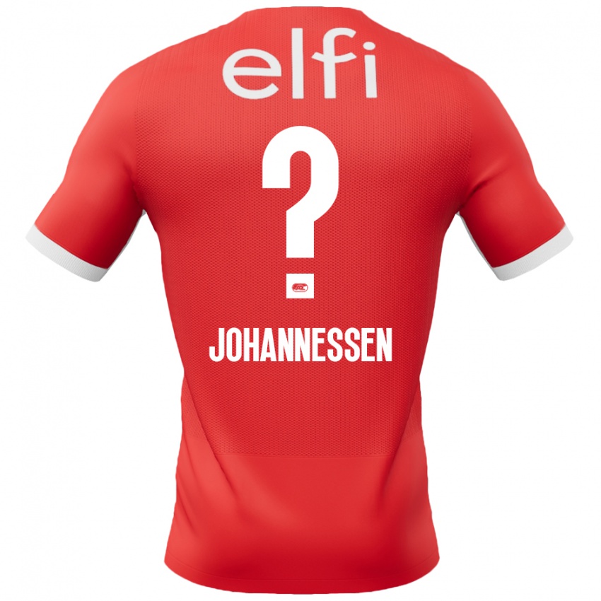 Niño Camiseta Tómas Johannessen #0 Rojo Blanco 1ª Equipación 2024/25 La Camisa Perú