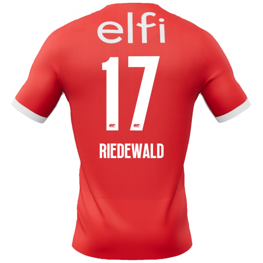 Niño Camiseta Kenzo Riedewald #17 Rojo Blanco 1ª Equipación 2024/25 La Camisa Perú