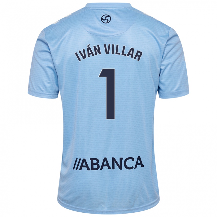 Niño Camiseta Iván Villar #1 Azul Cielo 1ª Equipación 2024/25 La Camisa Perú