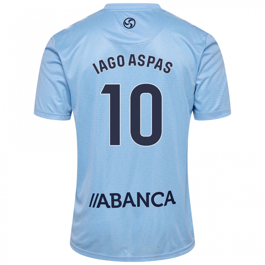 Niño Camiseta Iago Aspas #10 Azul Cielo 1ª Equipación 2024/25 La Camisa Perú