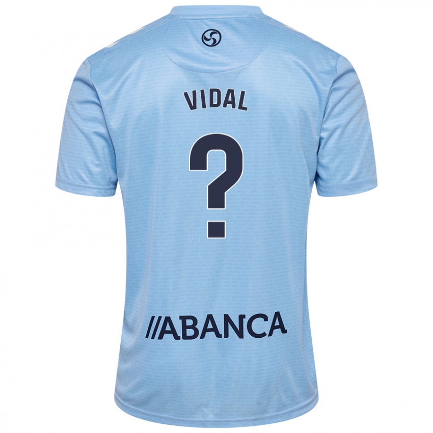 Niño Camiseta Marc Vidal #0 Azul Cielo 1ª Equipación 2024/25 La Camisa Perú