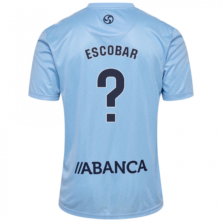 Niño Camiseta Jordi Escobar #0 Azul Cielo 1ª Equipación 2024/25 La Camisa Perú