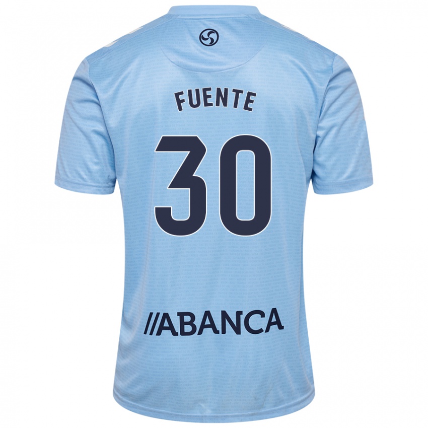 Niño Camiseta Mario Fuente #30 Azul Cielo 1ª Equipación 2024/25 La Camisa Perú