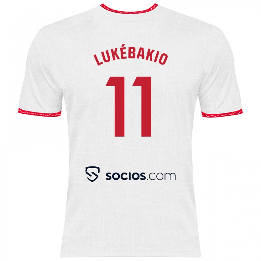 Niño Camiseta Dodi Lukébakio #11 Blanco Rojo 1ª Equipación 2024/25 La Camisa Perú