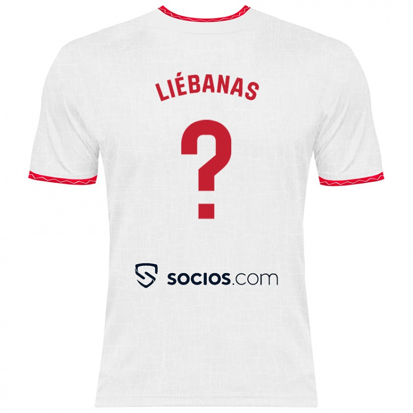 Niño Camiseta José Manuel Liébanas #0 Blanco Rojo 1ª Equipación 2024/25 La Camisa Perú