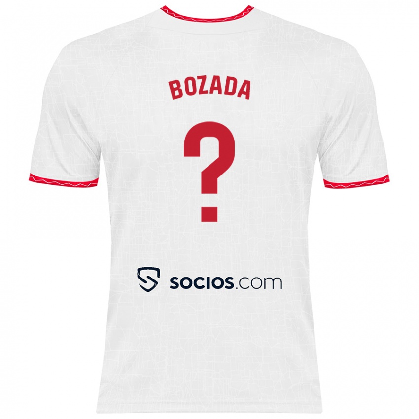 Niño Camiseta José Antonio Bozada #0 Blanco Rojo 1ª Equipación 2024/25 La Camisa Perú