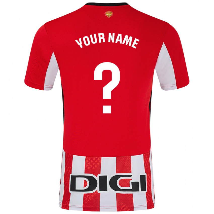 Niño Camiseta Ihren Namen #0 Rojo Blanco 1ª Equipación 2024/25 La Camisa Perú