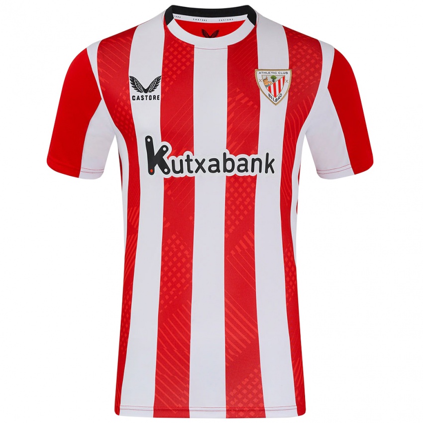 Niño Camiseta Iñaki Williams #9 Rojo Blanco 1ª Equipación 2024/25 La Camisa Perú