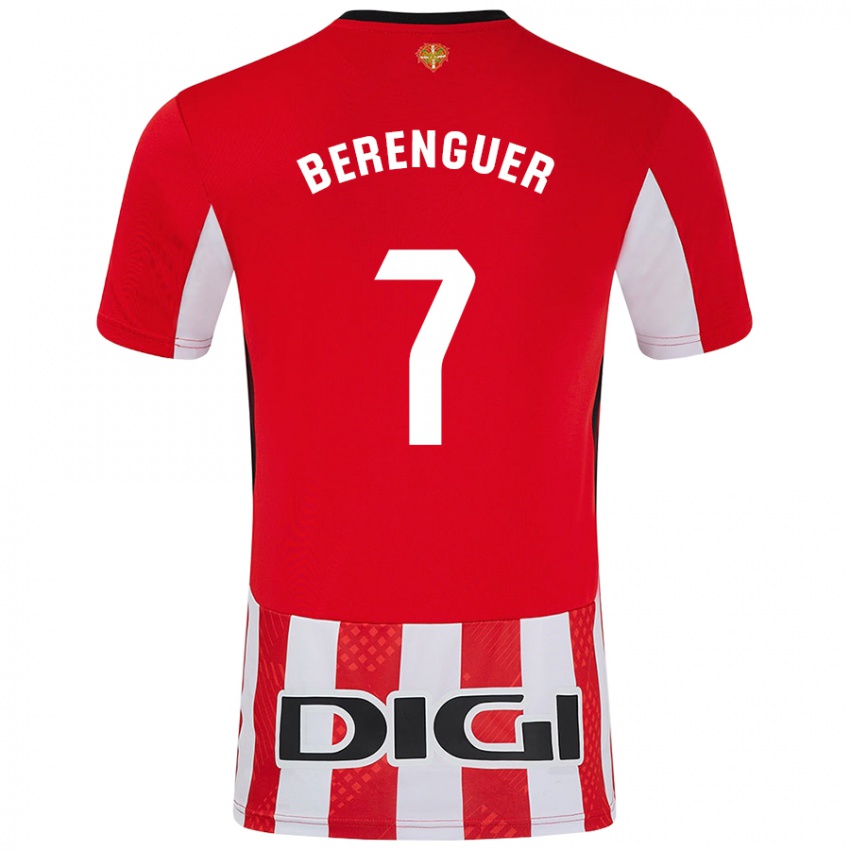 Niño Camiseta Álex Berenguer #7 Rojo Blanco 1ª Equipación 2024/25 La Camisa Perú