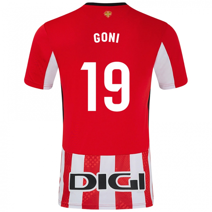 Niño Camiseta Marcos Goñi #19 Rojo Blanco 1ª Equipación 2024/25 La Camisa Perú