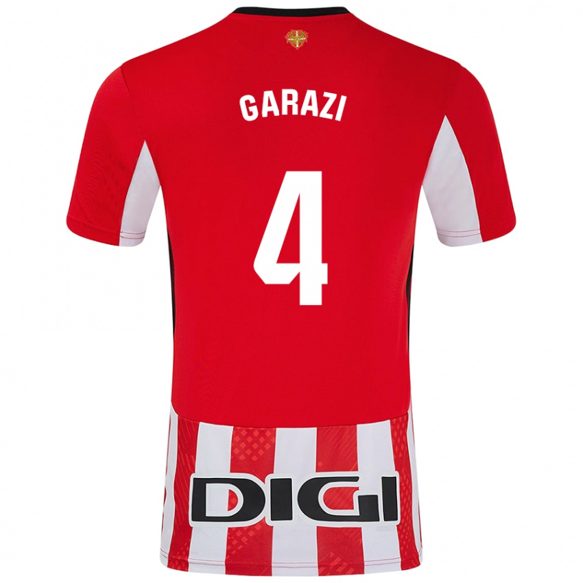 Niño Camiseta Garazi #4 Rojo Blanco 1ª Equipación 2024/25 La Camisa Perú