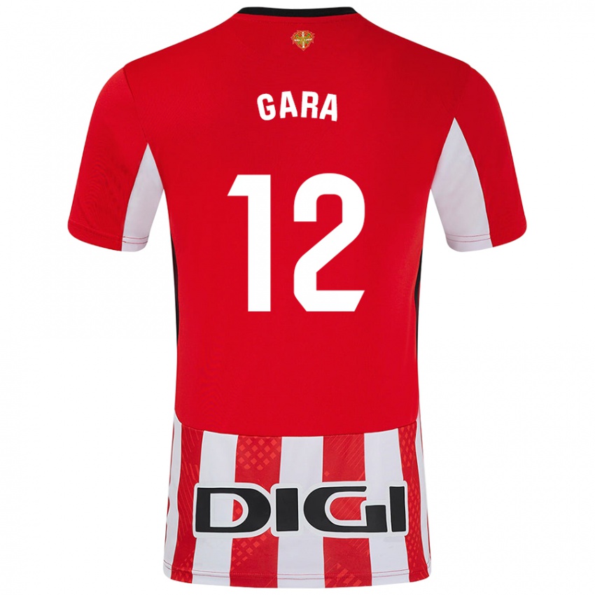 Niño Camiseta Gara #12 Rojo Blanco 1ª Equipación 2024/25 La Camisa Perú