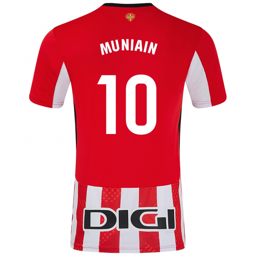 Niño Camiseta Iker Muniain #10 Rojo Blanco 1ª Equipación 2024/25 La Camisa Perú