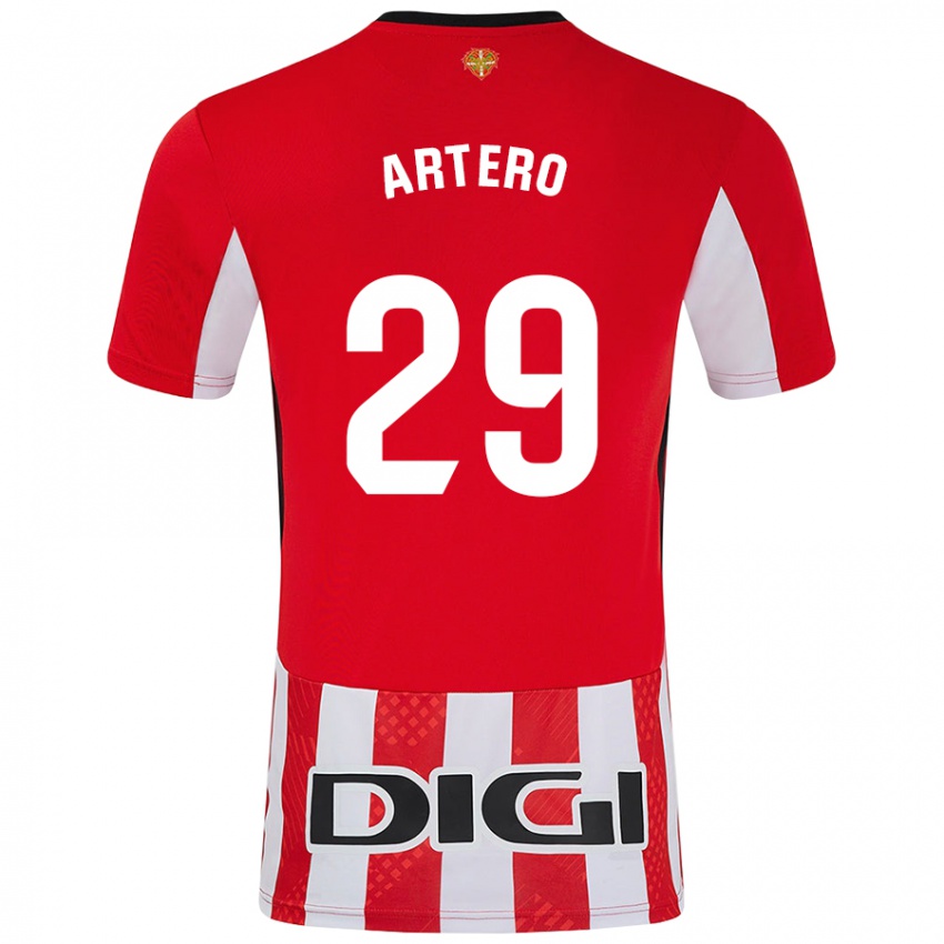 Niño Camiseta Marina Artero Moreno #29 Rojo Blanco 1ª Equipación 2024/25 La Camisa Perú