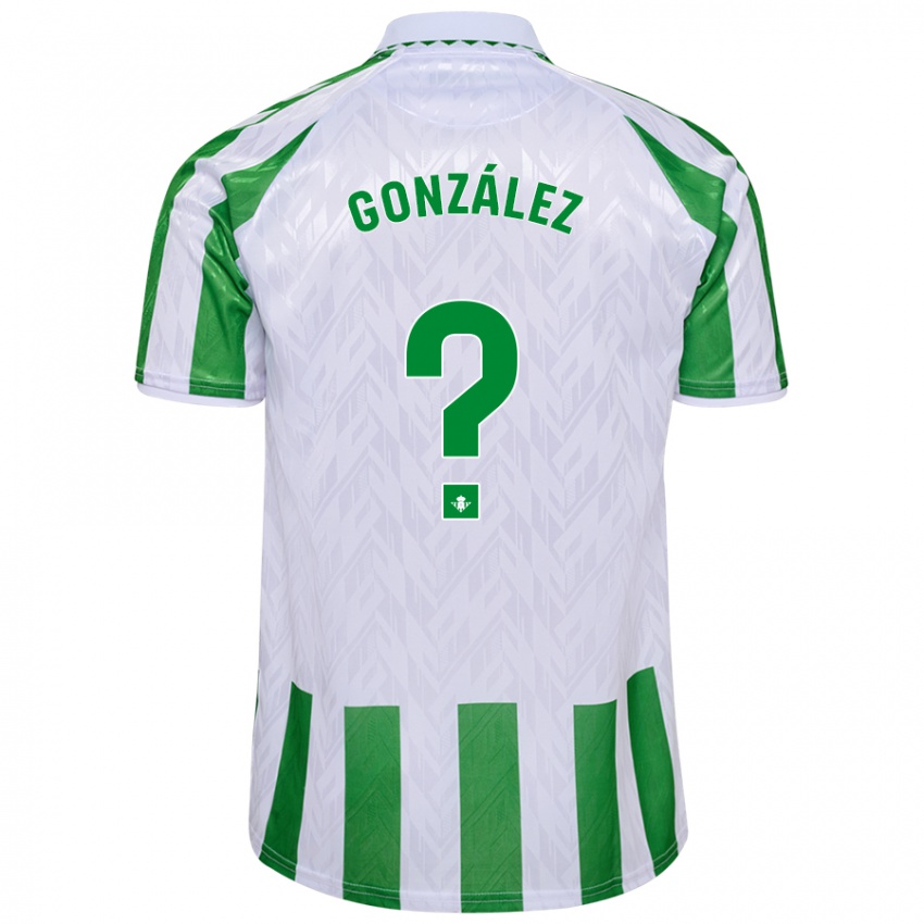 Niño Camiseta Manu González #0 Verde Rayas Blancas 1ª Equipación 2024/25 La Camisa Perú