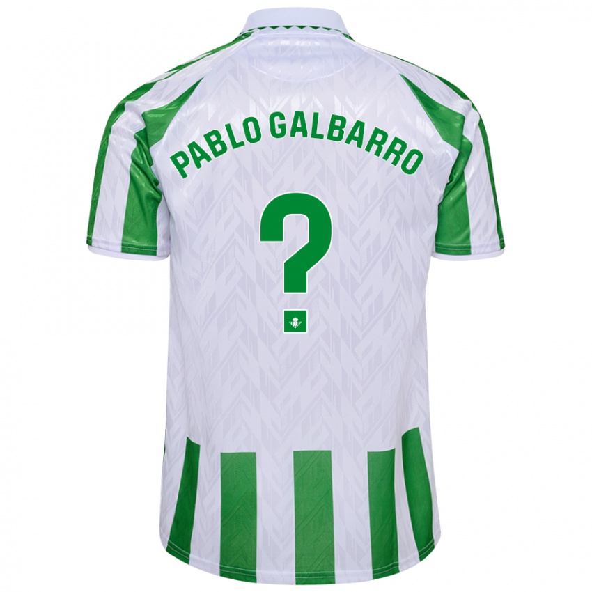 Niño Camiseta Juan Pablo Galbarro #0 Verde Rayas Blancas 1ª Equipación 2024/25 La Camisa Perú