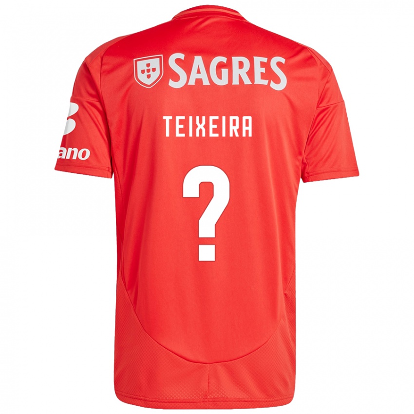 Niño Camiseta Ricardo Teixeira #0 Rojo Blanco 1ª Equipación 2024/25 La Camisa Perú