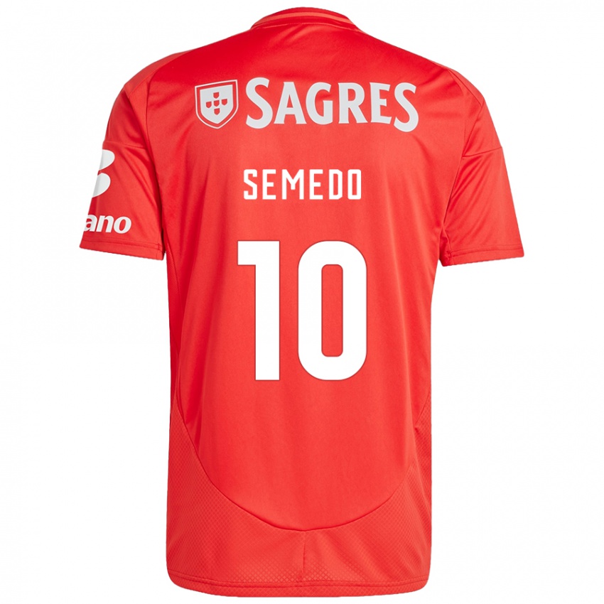 Niño Camiseta Andreson Semedo #10 Rojo Blanco 1ª Equipación 2024/25 La Camisa Perú