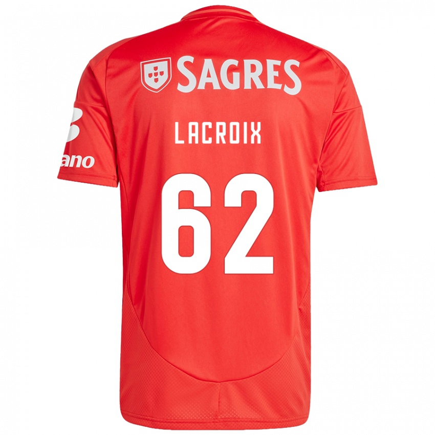 Niño Camiseta Lenny Lacroix #62 Rojo Blanco 1ª Equipación 2024/25 La Camisa Perú