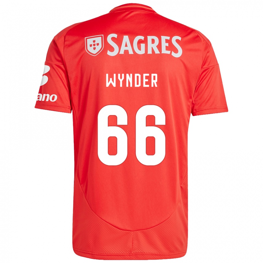 Niño Camiseta Joshua Wynder #66 Rojo Blanco 1ª Equipación 2024/25 La Camisa Perú